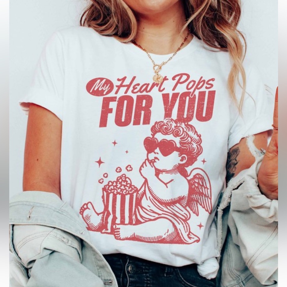 New valentines graphic T-shirts